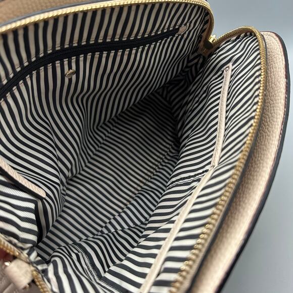 Kate Spade Jackson Street Lottie Satchel Pebbled Leather Porcelain Bone Cream - Picture 4 of 14